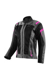 SEVENTY SD-JT68 casacos Moto Verano Sahara Lady Gris/Fucsia