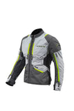 SEVENTY SD-JT67 TANAMI casacos De Moto Para Hombre Negro/Gris/Amarillo Fluorescente