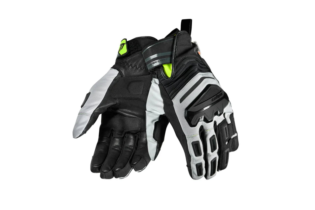 SEVENTY SD-T13 ASPEN LIGHT Luvas De Moto Para Hombre Gris/Amarillo Fluor