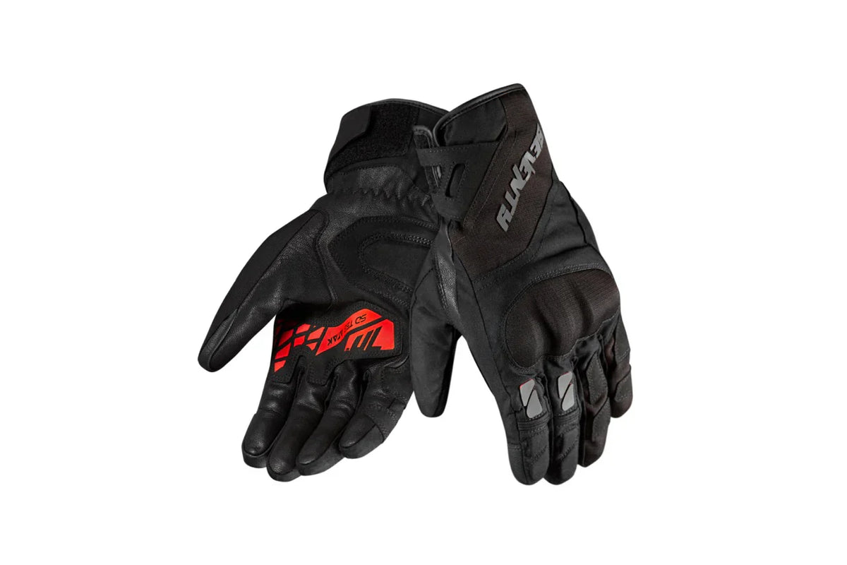 SEVENTY SD-T55 ATAK Luvas De Motociclismo Para Hombre Negro/Rojo