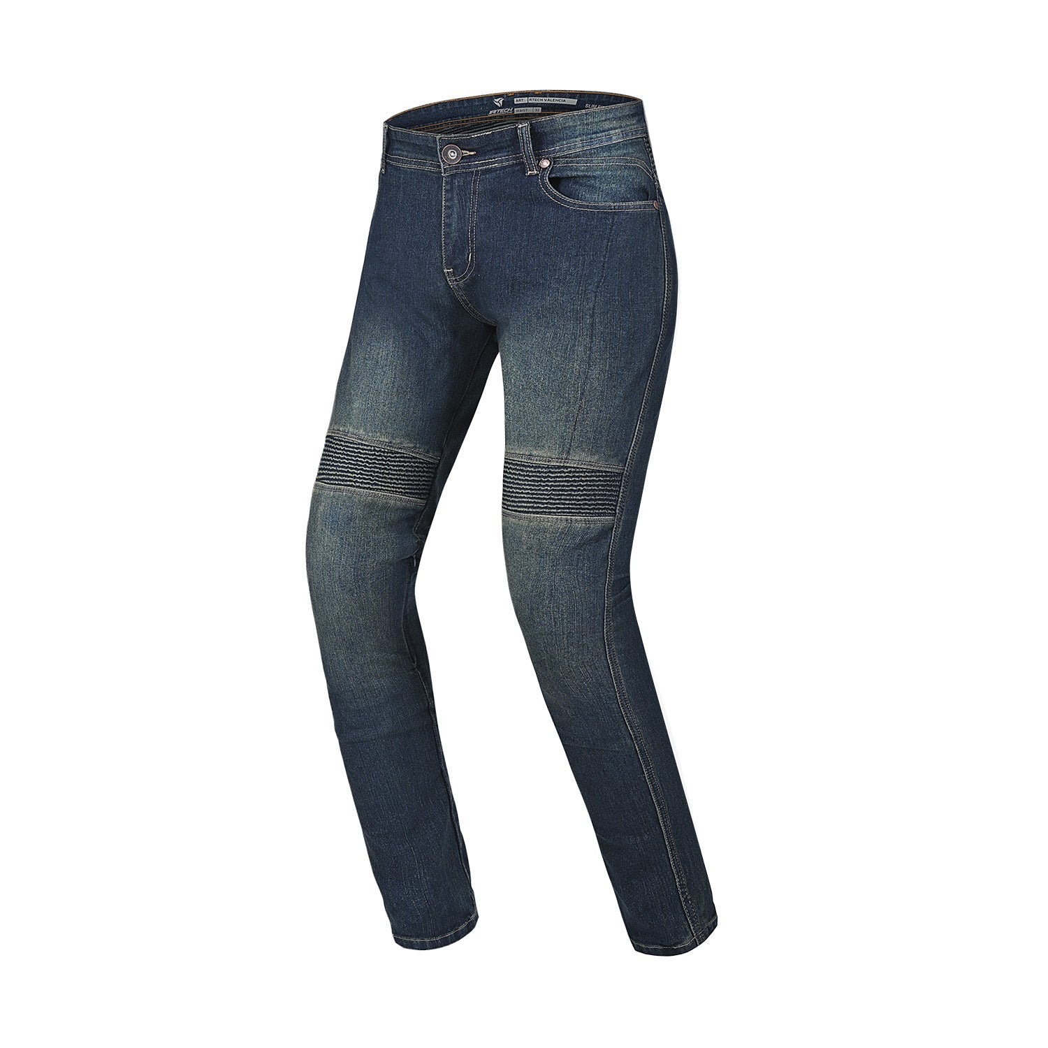 R-TECH VALENCIA PANTALON DE MUJER DENIM JEANS AZUL VINTAGE SPRAY – 1 – Maximomoto PT