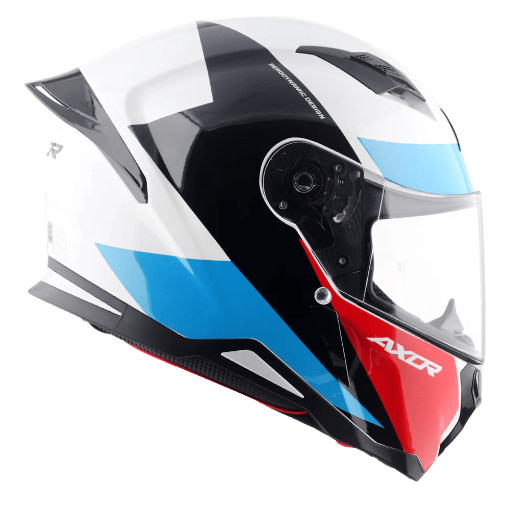 AXOR HUNTER TURBO CASCO ONTEGRAL DE MOTOCICLETA BLANCO-ROJO – 2 – Maximomoto PT