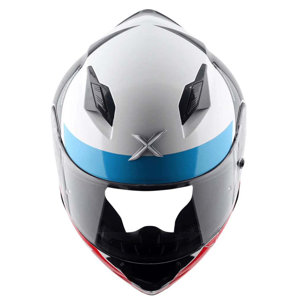 AXOR HUNTER TURBO CASCO ONTEGRAL DE MOTOCICLETA BLANCO-ROJO – 9 – Maximomoto PT