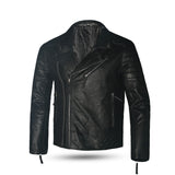 BELA SWISS Moto Homem Couro Moda Casacos Preto