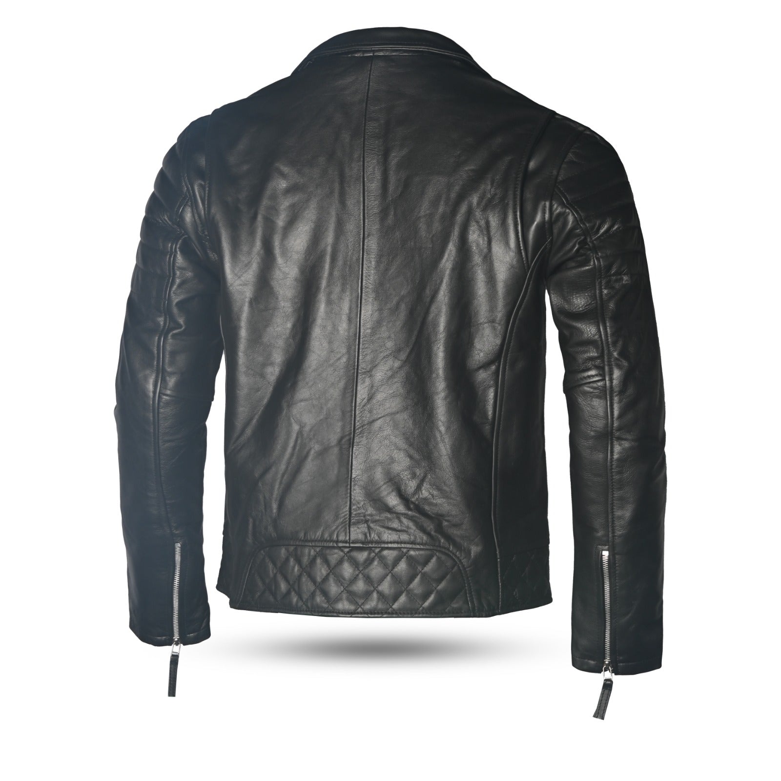 BELA SWISS Moto Homem Couro Moda Casacos Preto