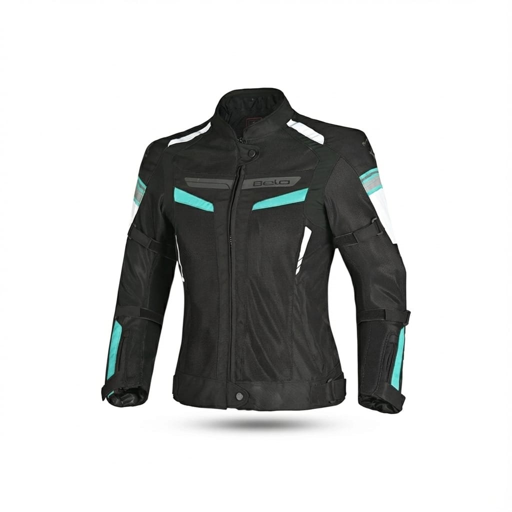 BELA SPRINTER Moto Textil Senhora Casacos Preto Turquoise – 1 – Maximomoto PT