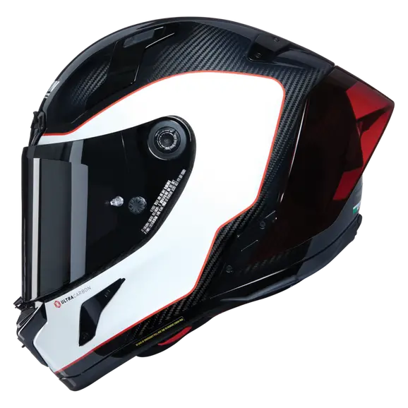 NOLAN X-804 RS ULTRA CARBON ASSO DI PICCHE 343 Integral Casco Bianco Rosso – 1 – Maximomoto PT
