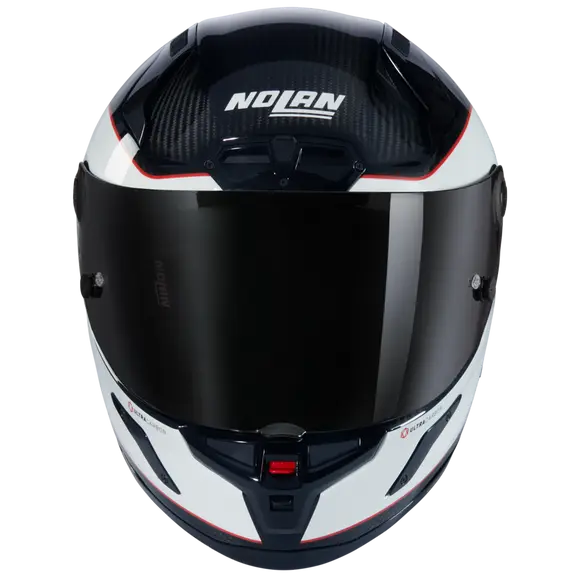 NOLAN X-804 RS ULTRA CARBON ASSO DI PICCHE 343 Integral Casco Bianco Rosso – 3 – Maximomoto PT