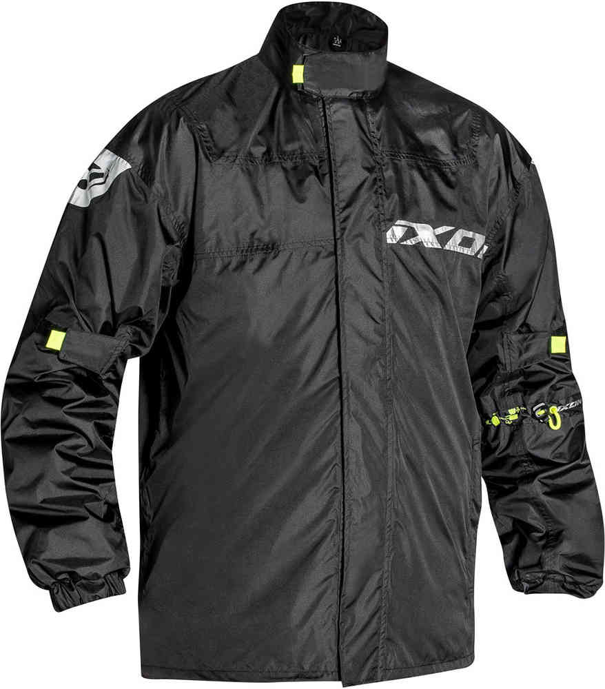 IXON Madden hombre Chaqueta de lluvia negra amarilla