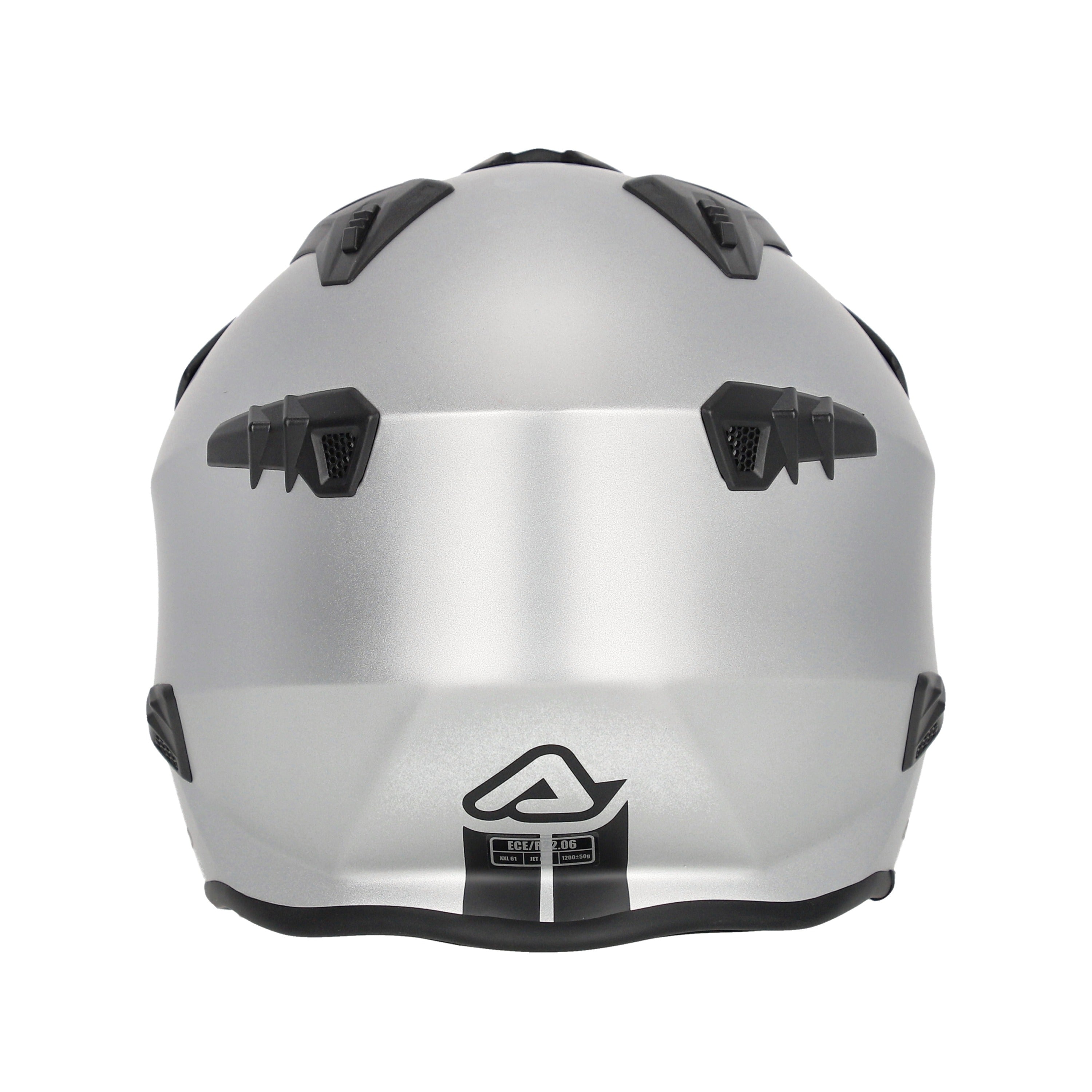 ACERBIS ARIA METALLIC URBANO MOTO CAPACETES JATO PRATA METÁLICA