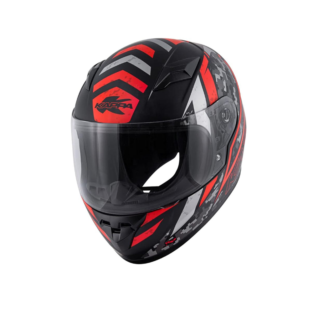 KAPPA KJ04 JÚNIOR INTEGRAL MOTOCICLISTA CAPACETE NEGRO MT ROJO
