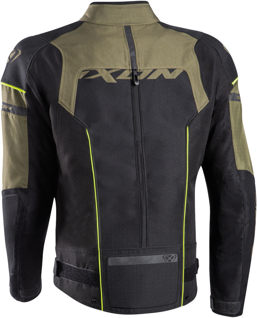 IXON ALLROAD Motorcycle Men's Textile Jacket Black Khaki – 2 – Maximomoto PT