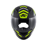 Kappa KJ04 Junior DESPORTOS TURNÊ ROSTO COMPLETO Capacete Preto Amarelo