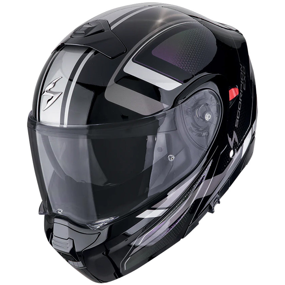 SCORPION EXO-930 EVO ARDENS CASCO MODULAR NEGRO CAMALEÓN – 1 – Maximomoto PT