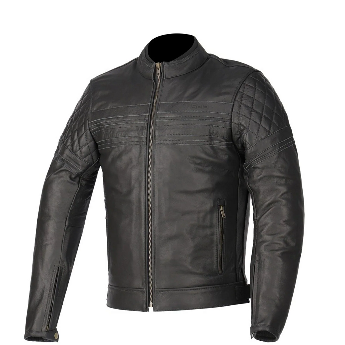 BELA Merlin Piel Casacos De Moto Preto