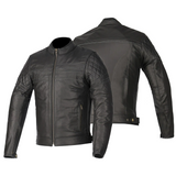 BELA Merlin Piel Casacos De Moto Preto