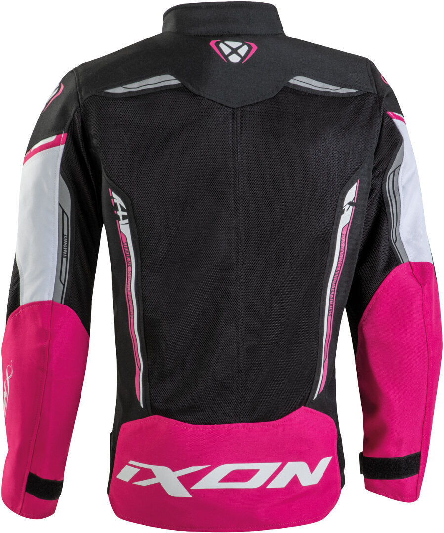 IXON STRIKER AIR L Niños Textil Moto Chaqueta Preto, Blanco Fucsia – 2 – Maximomoto PT