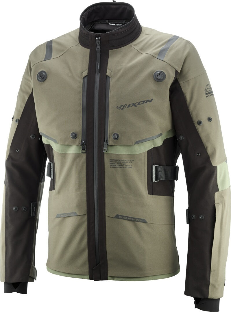 IXON M-SKEID de turismo hombre textil Chaqueta de moto Caqui/Negro