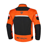 Textile Spiral Mesh Black Orange Jackets