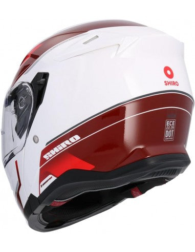 SHIRO DISCOVER ROYAL Moto Modular Capacete Vermelho – 4 – Maximomoto PT