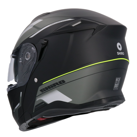 SHIRO DISCOVER ROYAL Moto Modular Capacete Preto Matt Verde – 4 – Maximomoto PT