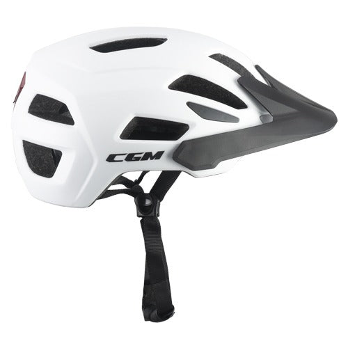 CGM 890A Sentiero Mono Urbano Ciclista Casco Bianco opaco – 1 – Maximomoto PT