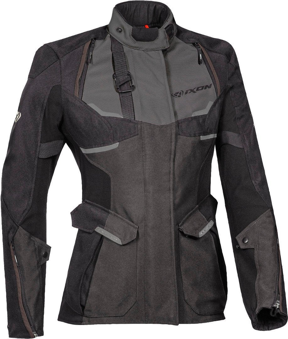 IXON Eddas Women's Textile Adventure Motorcycle Jacket Black Anthracite – 1 – Maximomoto PT