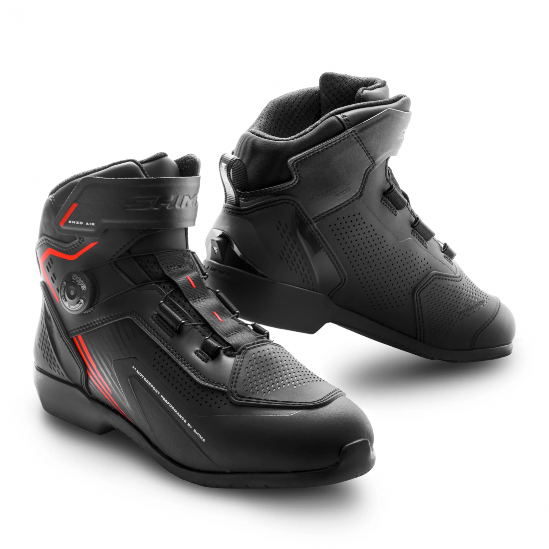 SHIMA ENZO AIR HOMEM PRETO VERMELHO