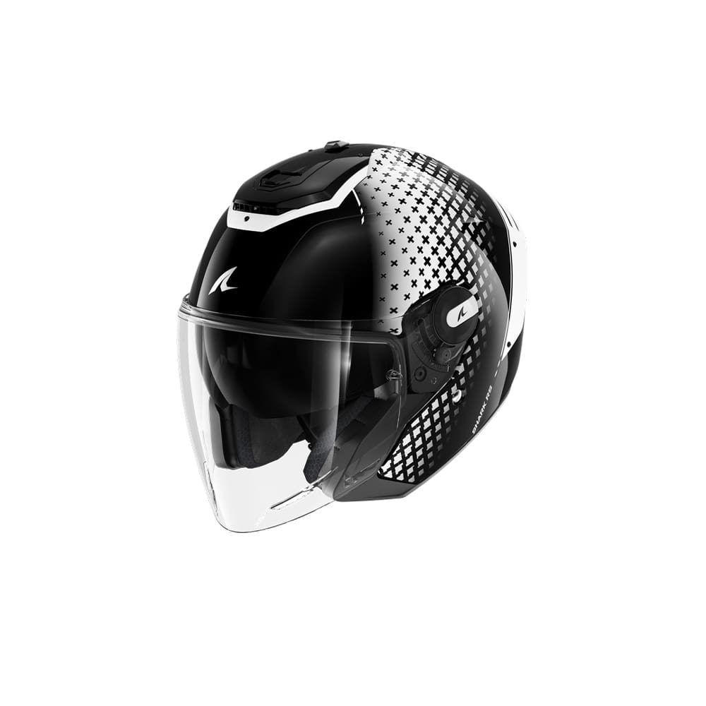 SHARK RS JET Motorcycle Helmet White Black – 1 – Maximomoto PT