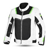 R-TECH SPIRAL MESH Moto Casacos Branco Preto Verde
