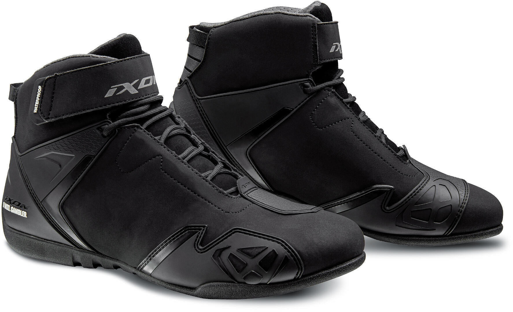 IXON GAMBLER WP MEN'S MOTORCYCLIST BLACK BOOTS – 1 – Maximomoto PT