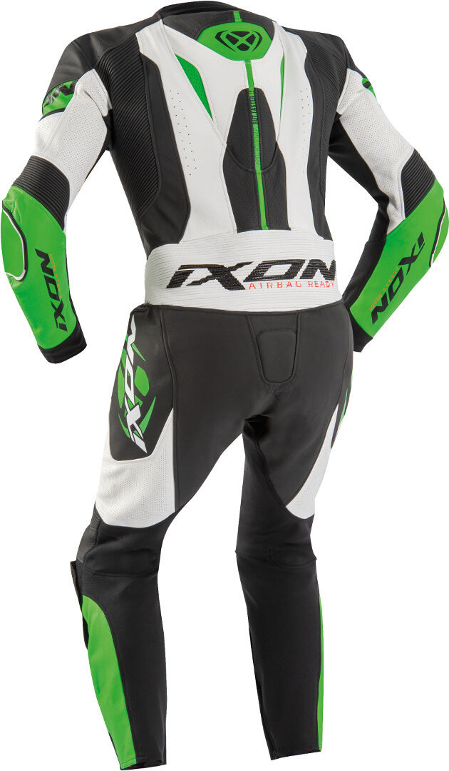 IXON JACKAL 1 PC Moto Homem Couro Fatos Preto Branco Verde – 2 – Maximomoto PT