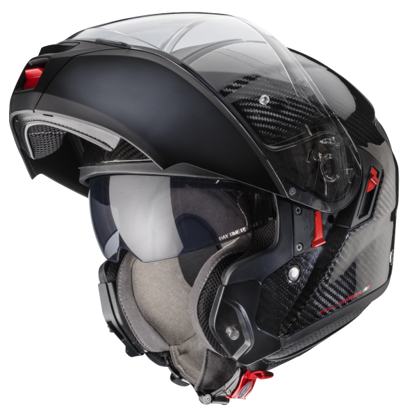 Caberg Levo X Carbon Folding Helmet for Touring Motorcycle, Black – 2 – Maximomoto PT