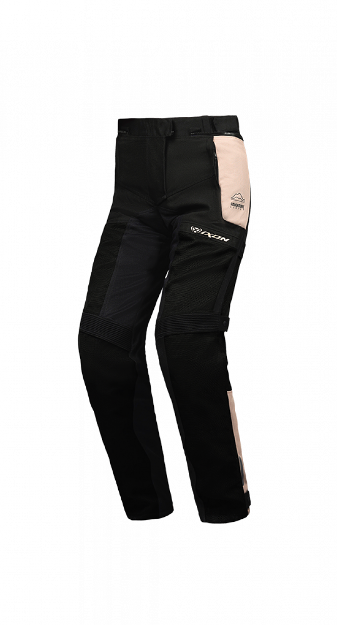IXON M-NJORD PT MOTO PANTALONES HOMBRE ARENA NEGRO ROJO