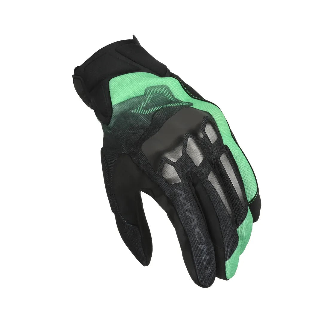 MACNA MANA HOMEM MOTOCICLETA URBANAS LUVAS PRETAS VERDES
