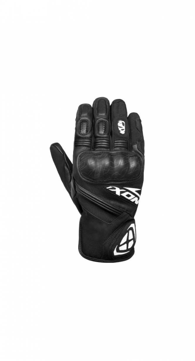 IXON MS RAGE MOTOCICLETA LUVAS PRETA BRANCO