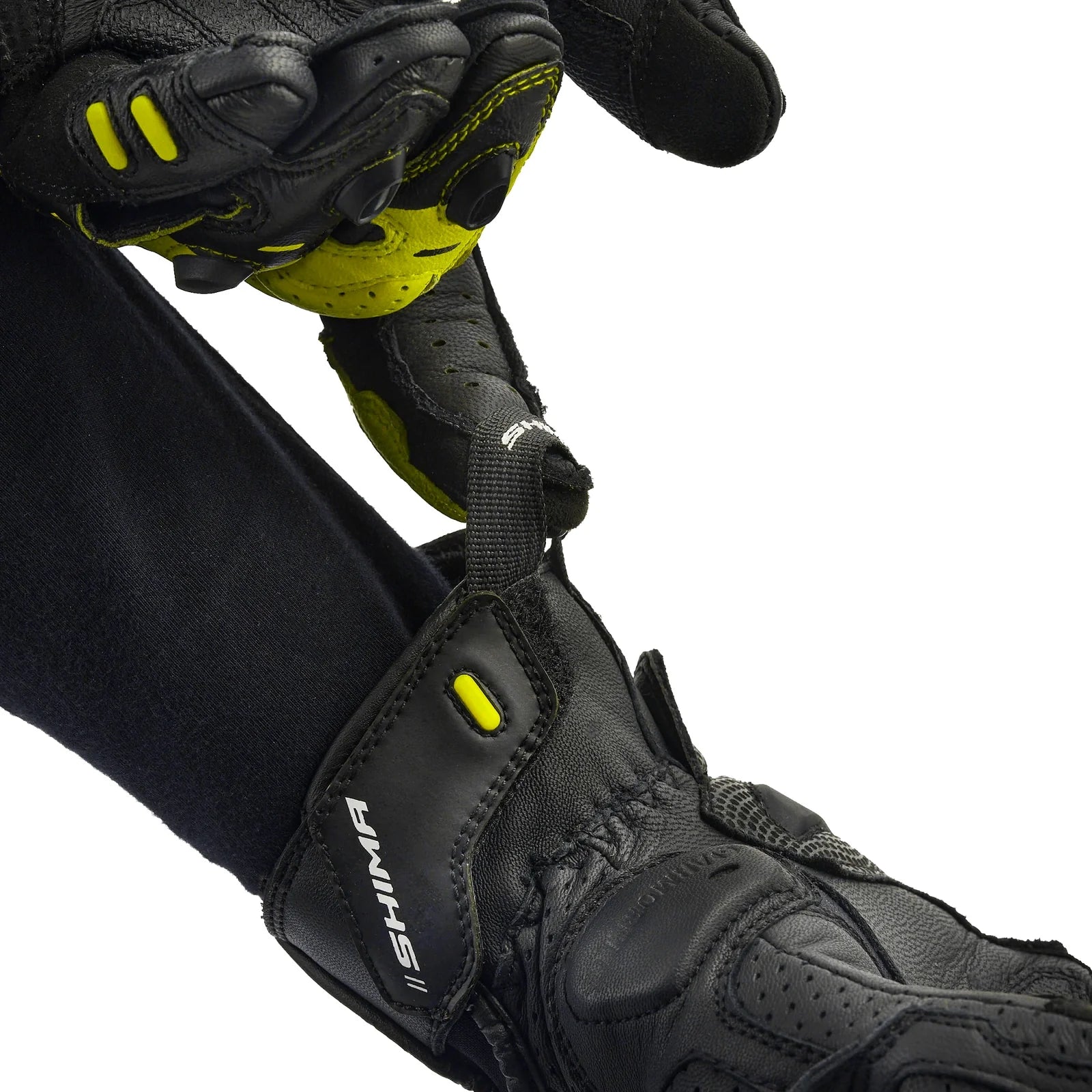 SHIMA XRS-3 SHORT HOHOMEMS CORRIDA LUVAS PRETO AMARELO FLUO – 6 – Maximomoto PT