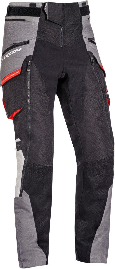 IXON RAGNAR PT PANTALONES TEXTILES MOTO MEN NEGRO GRIS ROJO – 1 – Maximomoto PT