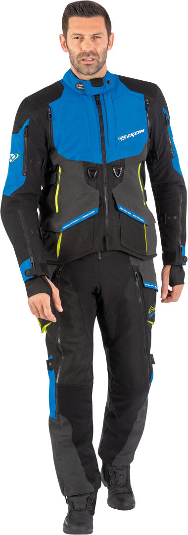 IXON RAGNAR PT PANTALONES TEXTILES MOTO HOMBRE NEGRO ANTRACITA AZUL – 3 – Maximomoto PT