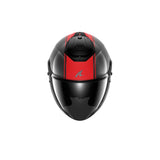 SHARK RS JET CARBON Moto Capacete Preto Vermelho