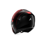 SHARK RS JET Moto Capacete Preto Vermelho Antracite