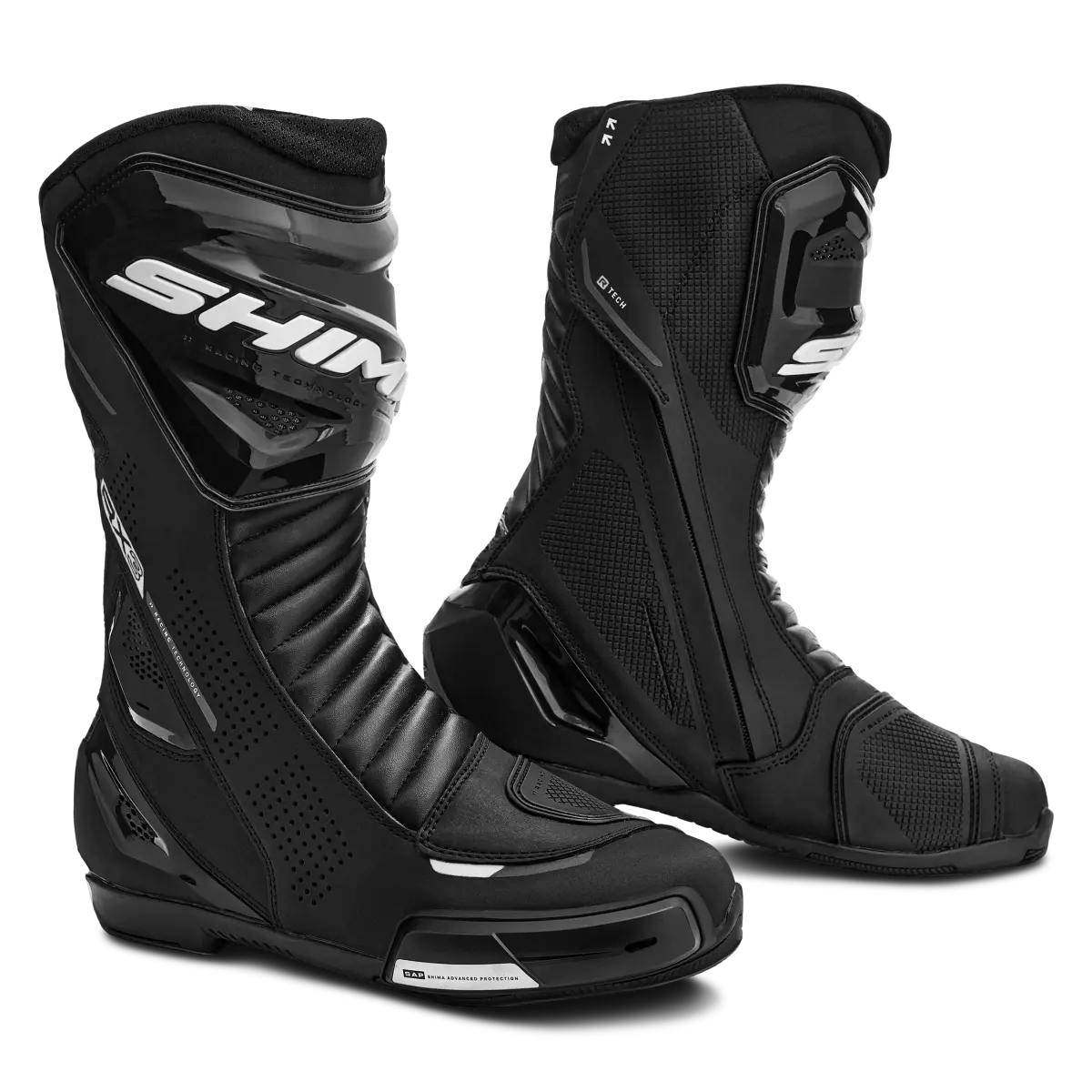 SHIMA RX-3 Moto Corrida Senhora Botas Preto Branco – 1 – Maximomoto PT
