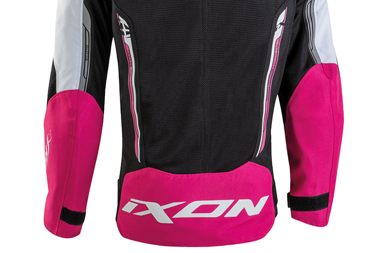IXON STRIKER AIR L Niños Textil Moto Chaqueta Preto, Blanco Fucsia – 5 – Maximomoto PT