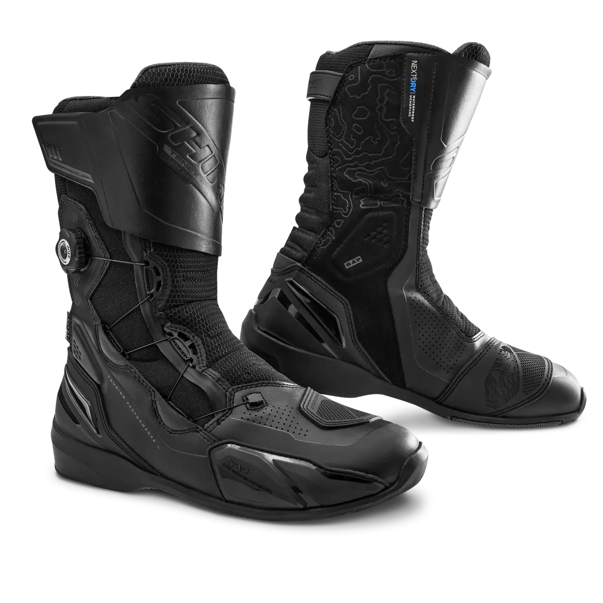 SHIMA TENEX WATERPROOF MUJER TOURISM MOTORCYCLE BOOTS BLACK
