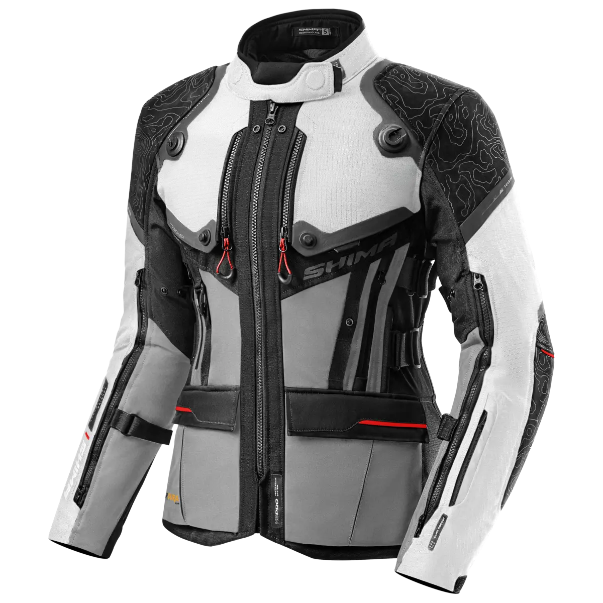 SHIMA TRACKER SENHORA DE MOTO CASACOS CLARO CINZA – 1 – Maximomoto PT