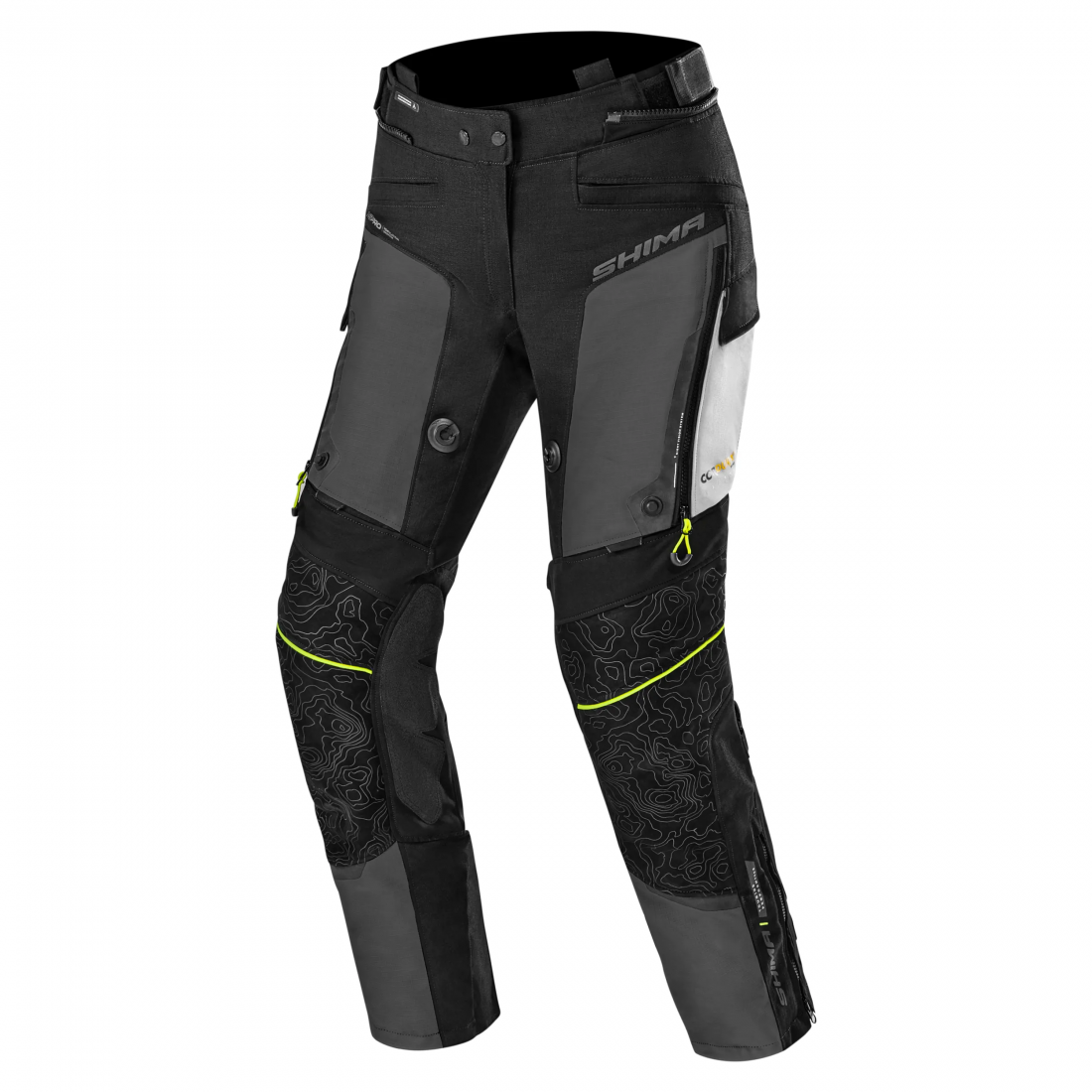 SHIMA TRACKER TURISMO DE MOTO SENHORA CALCAS PRETO GRIS