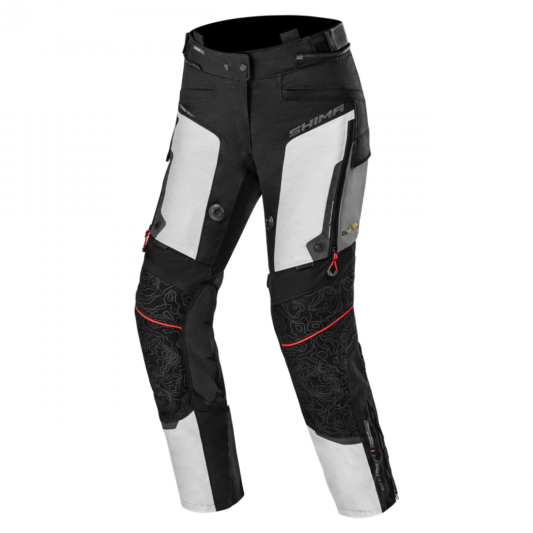 SHIMA TRACKER TURISMO DE MOTO SENHORA PANTALON CLARO GRIS