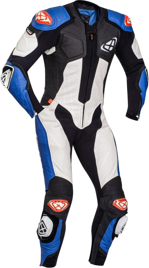 IXON VENDETTA EVO 1 PC Moto Homem Couro Fatos Preto Branco Azul – 1 – Maximomoto PT
