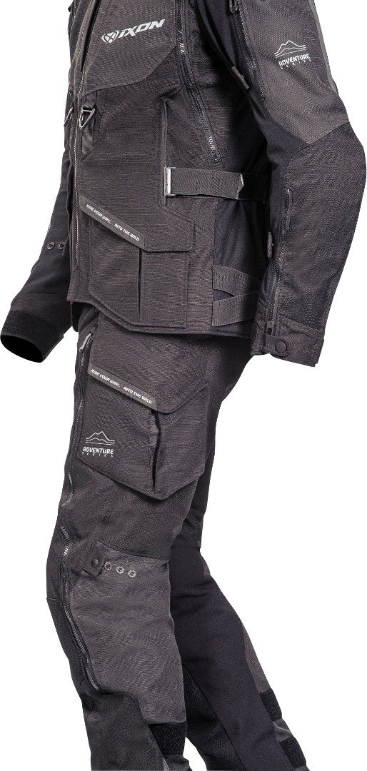 IXON RAGNAR Aventura Chaqueta Textil Moto Negro/Antracita – 4 – Maximomoto PT