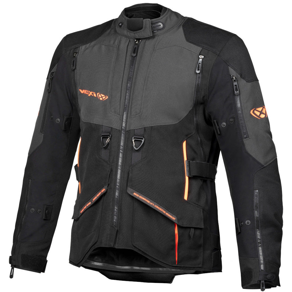 IXON RAGNAR Aventura Chaqueta Textil Moto Negro/Antracita/Naranja – 2 – Maximomoto PT